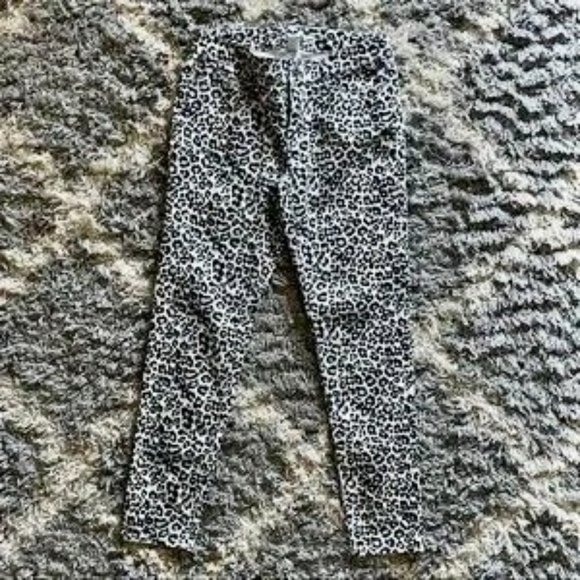 White House Black Market Skinny Ankle Snow Leopard Jeans - Picture 2 of 7